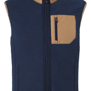 Μπουφάν fleece αμάνικο μπλε, L