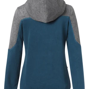 Μπουφάν fleece γυναικείο γκρι/μπλε, XS