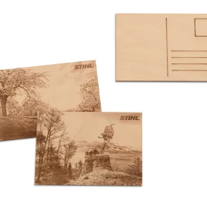 Postcard ξύλινες, σετ 2 τμχ
