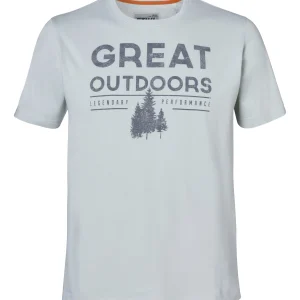T-shirt SZ M "OUTDOORS" Γκρι