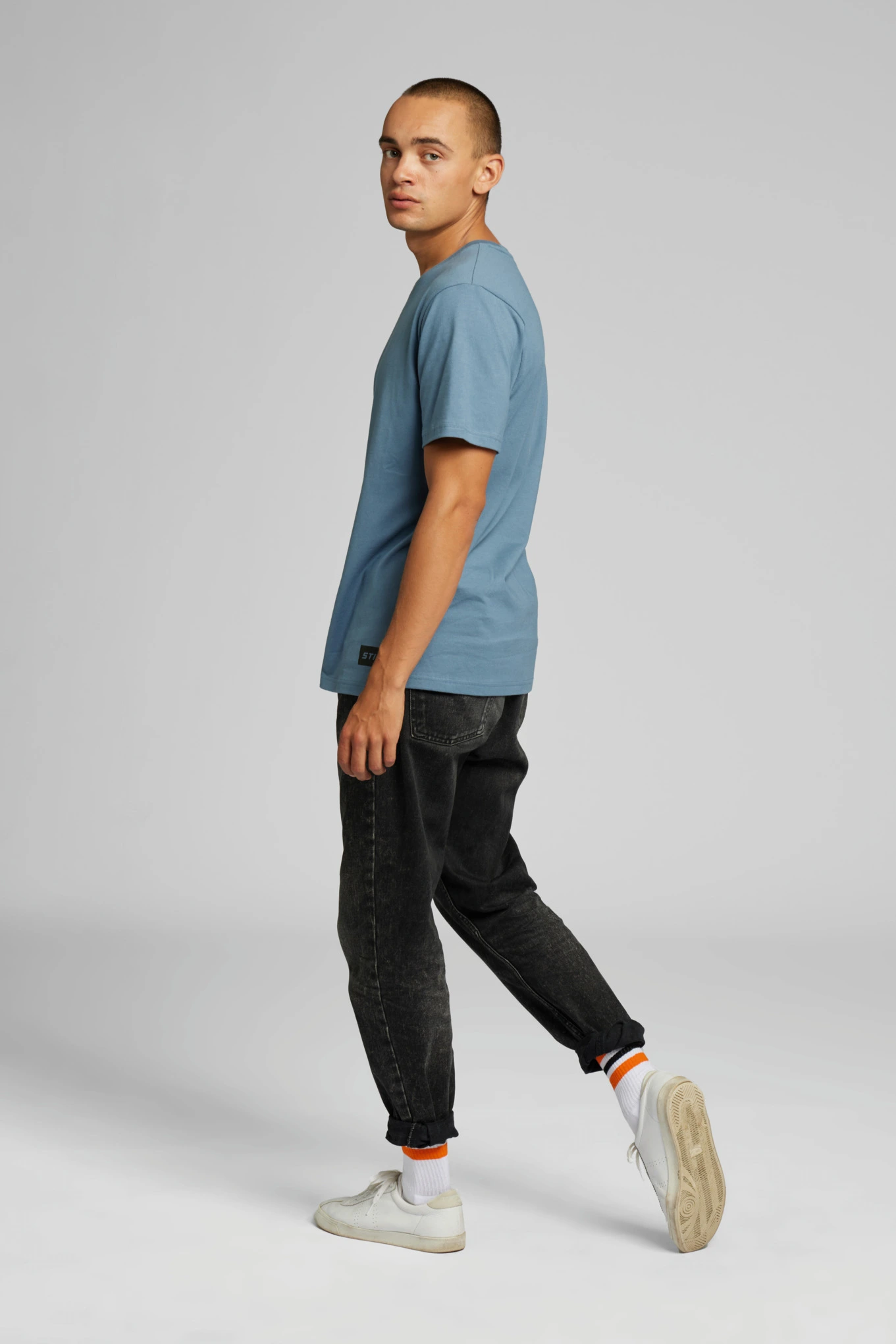 T-shirt SUSTAINABLE LOGO Μπλε, M
